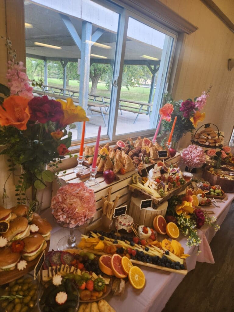 A grazing tablescape created for an event by Marycuterie of Kitchener-Waterloo and Elmira