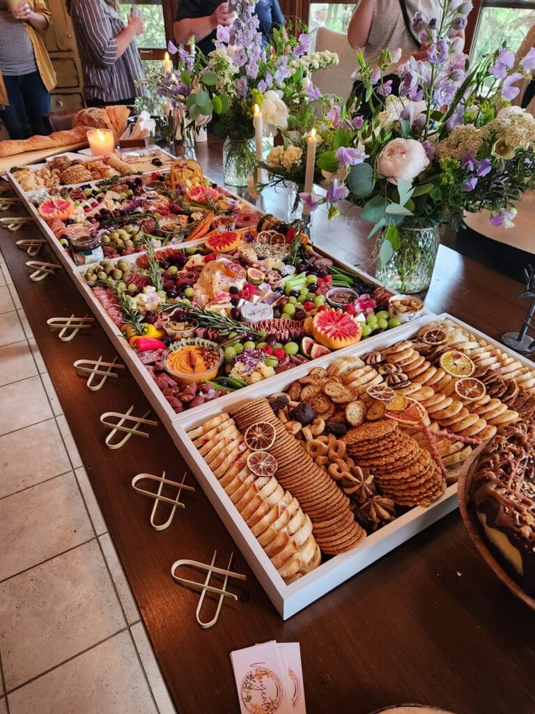 XL charcuterie grazing boards created and styled for an event by Marycuterie of Kitchener-Waterloo and Elmira