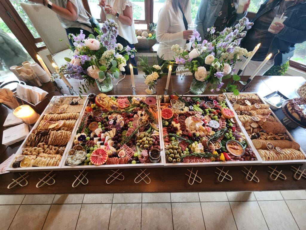 XL Grazing Board and Charcuterie tablescape created by Marcuterie of Kitchener, Waterloo and Elmira