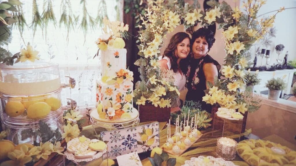 Photo of Mary, founder of Marycuterie, with her Mom in Kitchener-Waterloo and Elmira