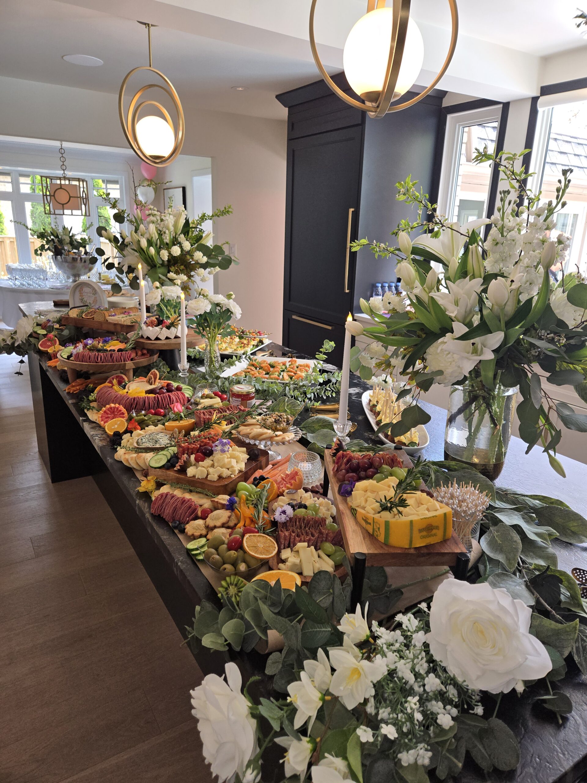 Grazing table and charcuterie board for a wedding shower in Kitchener Waterloo Cambridge Guelph